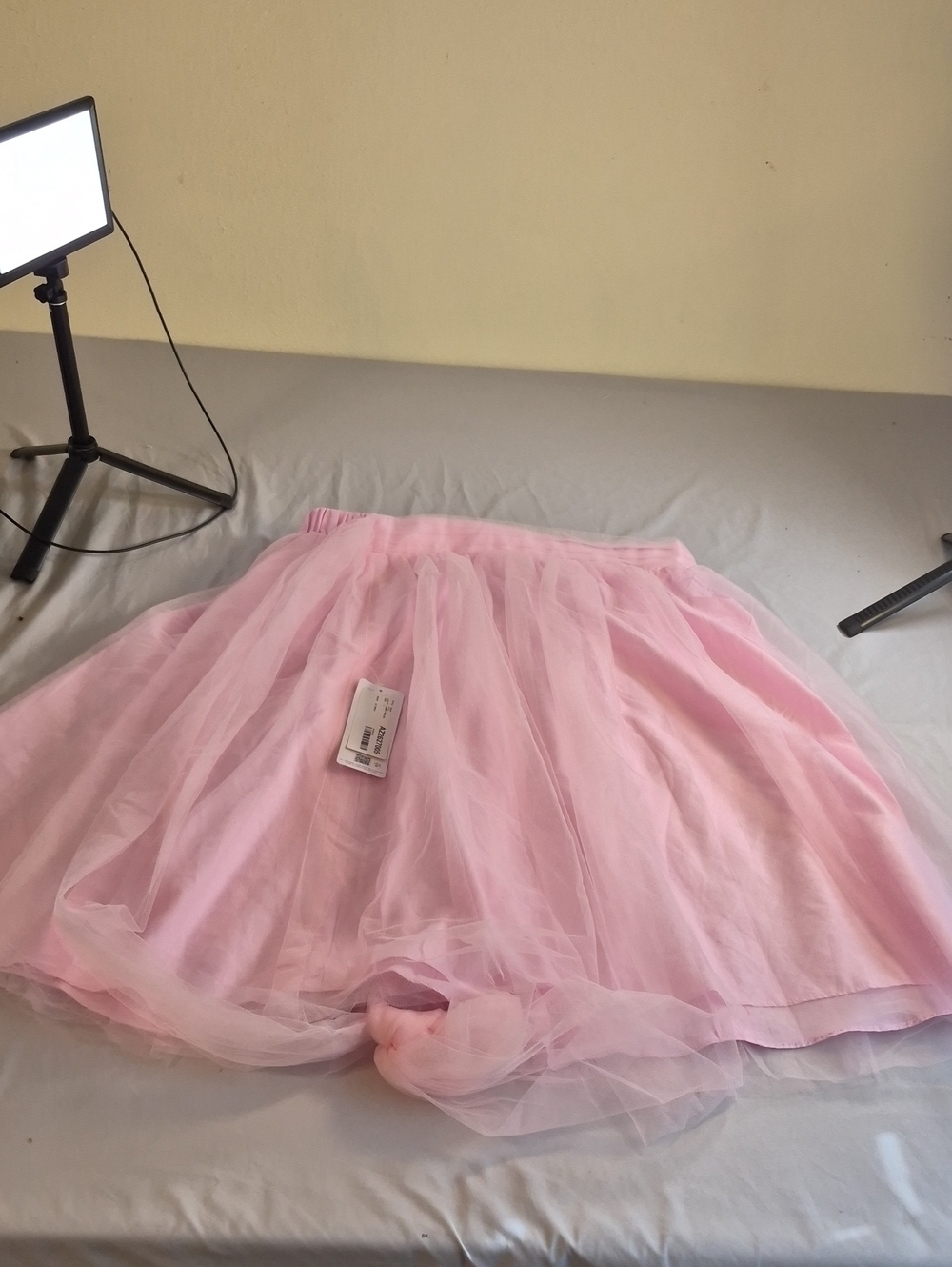 Pink Tulle Midi Skirt - Brand Azazie